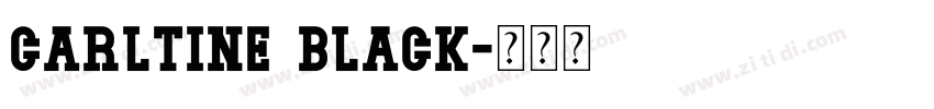 Carltine Black字体转换